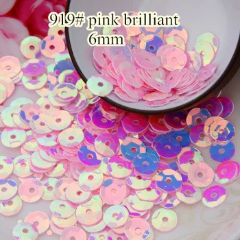 

Loose Sequins 40g 6mm Cup Round Sequin Paillettes Sewing Decoration Artesanatos Acessorios Costura 919# Pink Brilliant