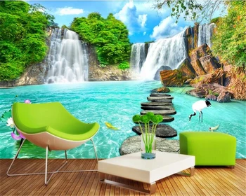

beibehang papel de parede 3d Custom landscape waterfall landscape photo wallpaper 3d wallpaper home decoration background wall