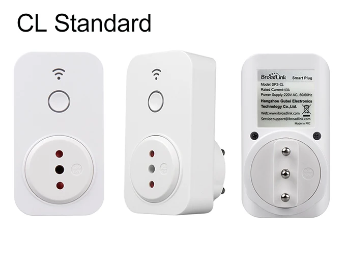 Broadlink WiFi Socket SP2 UKAUBRCL Std Wireless Wifi Socket Brazil Chile Plug Outlet Samrt Home Remote Control By Cellphone d