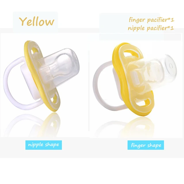 Silicone baby Pacifiers Safe Food Grade Silicone cute Baby round and