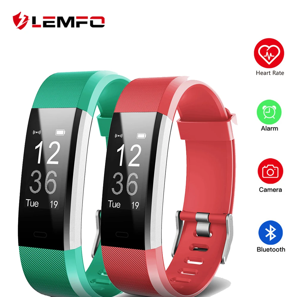 

ID115 HR Plus Smart Wristband Bracelet Support Heart Rate Monitor Fitness Tracker Smartband for Android IOS Phone