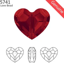 1 шт.) Кристалл от Swarovski 5741 вертикальное отверстие любовь бусина из Австрия Свободные Стразы DIY Изготовление ювелирных изделий