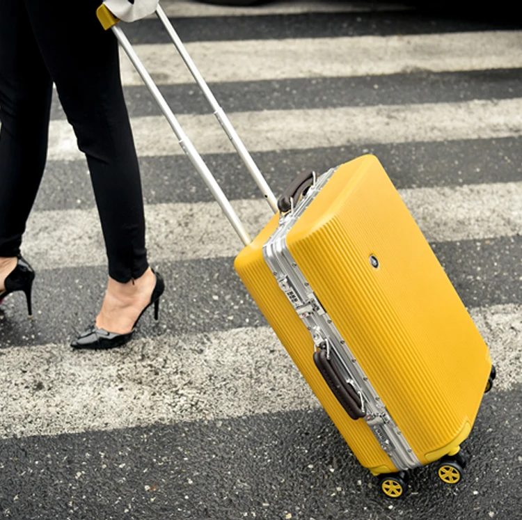 Чемодан с алюминиевой рамой, многоколесный багаж для переноски, жесткая дорожная коробка для колес Nniversal, аэродинамический рюкзак, чехол на вращающихся колесиках