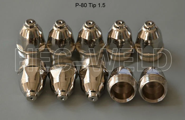 

P-80 Panasonic Air Plasma Cutting Cutter Torch Consumables,Plasma Nozzles, Plasma TIPS 1.5mm,100Amp Optional, 10pcs