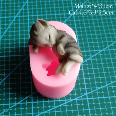 5 стилей кошки силиконовые помадки формы украшения торта инструменты сахарный из мастики шоколад мастика плесень C374