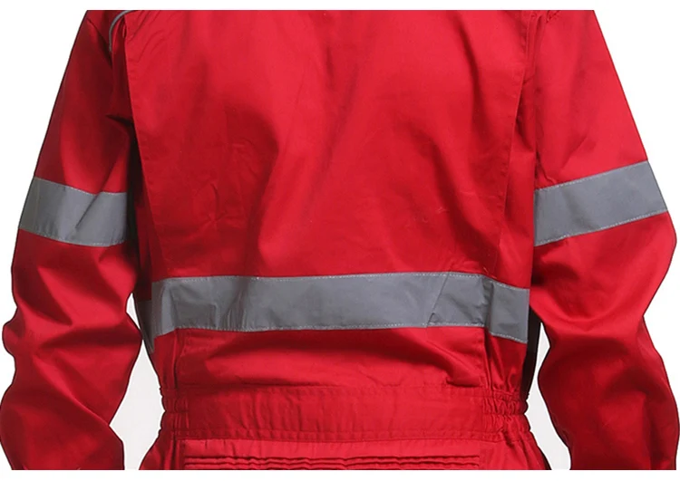 Work Coveralls Men Women Long Sleeve Wear-resistant Working Overalls Reflective Strip Safety Clothing Repairman Factory Uniforms (11)
