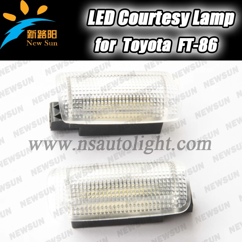 

White LED Direct Replace LED Door Courtesy Light Lamp for Toyota FT86 Crown (05-08) Lexus is 2013~ LED Step Courtesy Door Lights