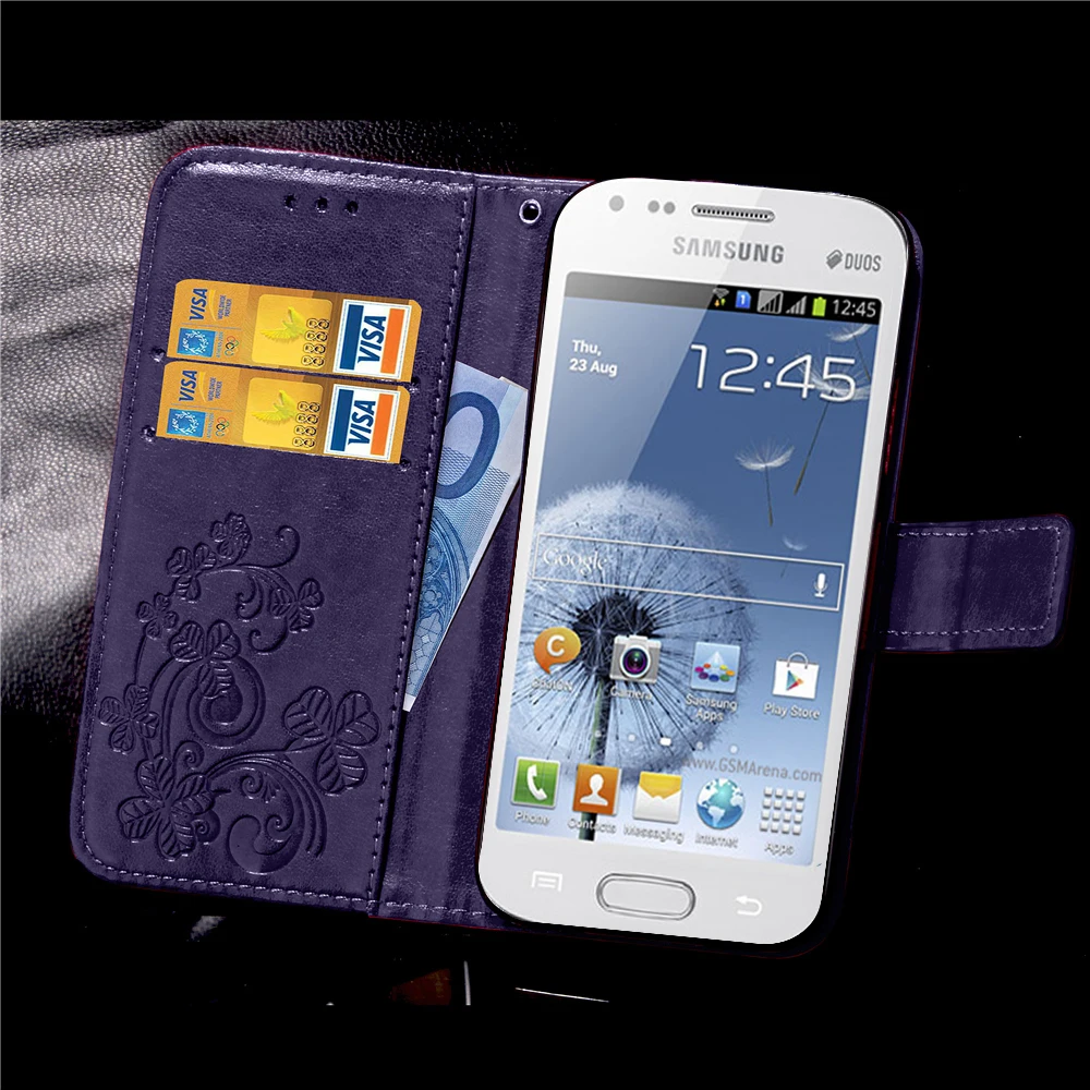 Чехол для samsung Galaxy S Duos GT S7562 GT-S7562 7562 Trend Plus S7580 S7582 GT-S7580 GT-S7582 откидной чехол роскошный кожаный