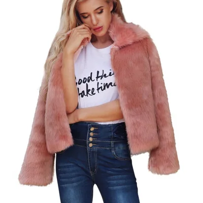 

Women Autumn and Winter New Faux Popular Casual Fur Coat MT0023