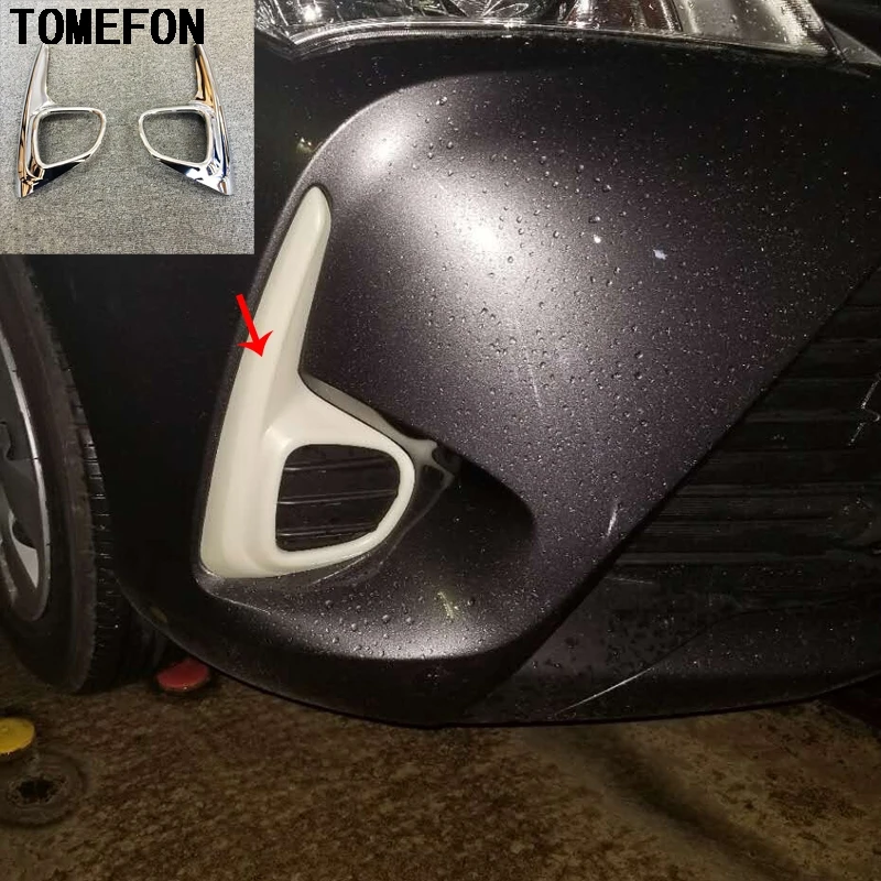 Передняя хромированная противотуманная фара TOMEFON 2 шт. Накладка для Toyota YARIS VITZ 2017
