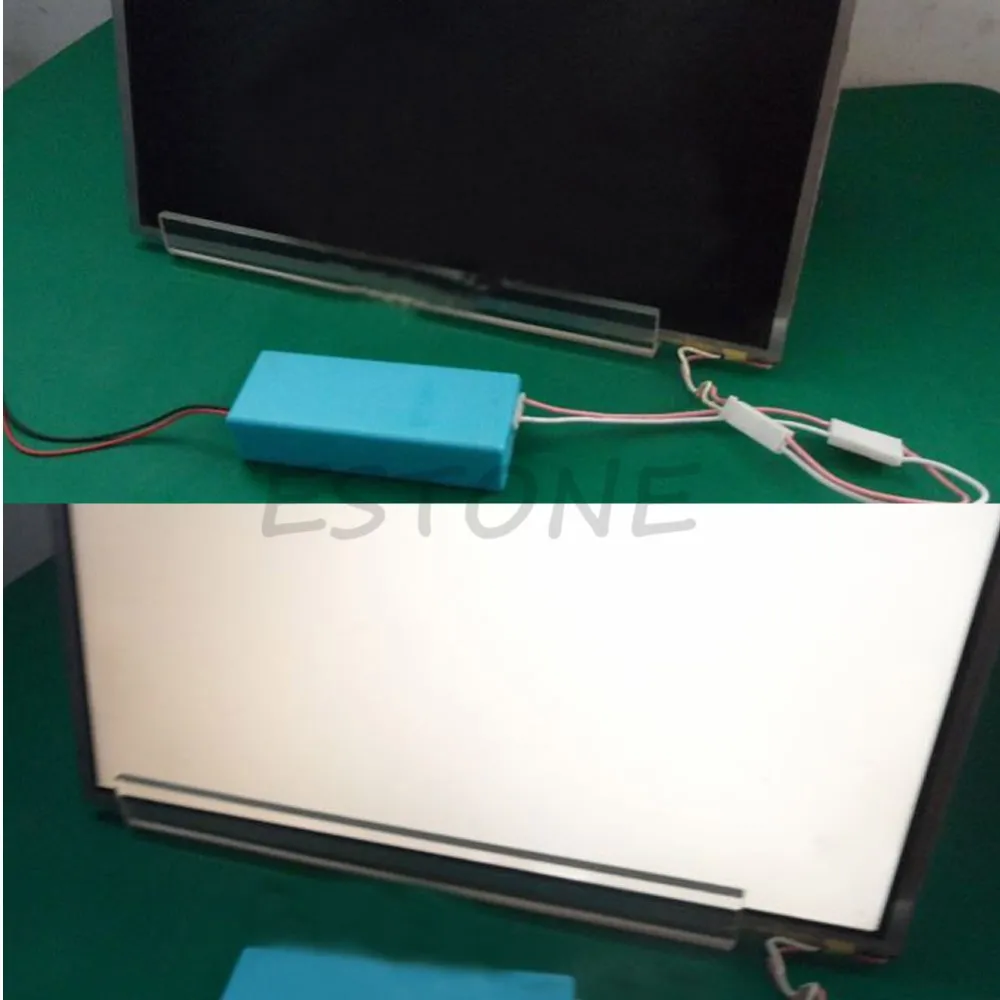OOTDTY CCFL лампа инвертор тест er для ЖК-телевизора ноутбука экран Подсветка Ремонт тест 12 В с 2 соединительными кабелями