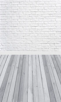 

HUAYI big sizes seamless white brick wall backdrops for photography brick paper backdrop photo props brick background D-9713