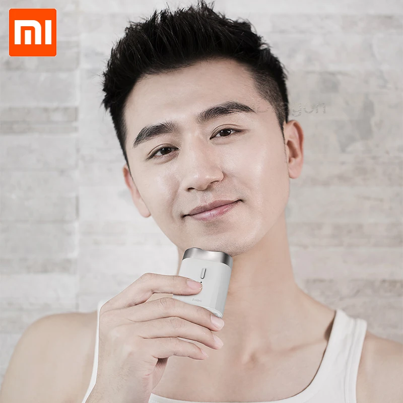 Xiaomi zhibay мини электробритва Влажная и сухая Водонепроницаемая usb type-c заряжаемый триммер для бороды бритва мини-корпус