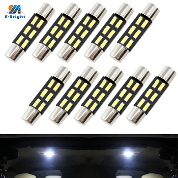 

YM E-Bright 10 PCS C5W Led 4014 6 SMD 6 Leds Interior Lights 28mm 31mm Festoon Dome Lamps Reading Light 90LM