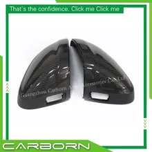 For Audi A4 S4 A5 S5 2015+ Replacement Style Carbon Fiber Mirror Cover Rear View Side Mirrors with Side Assist Lane For Audi A4 S4 A5 S5 2015+ Replacement Style Carbon Fiber Mirror Cover Rear View Side Mirrors with Side Assist Lane