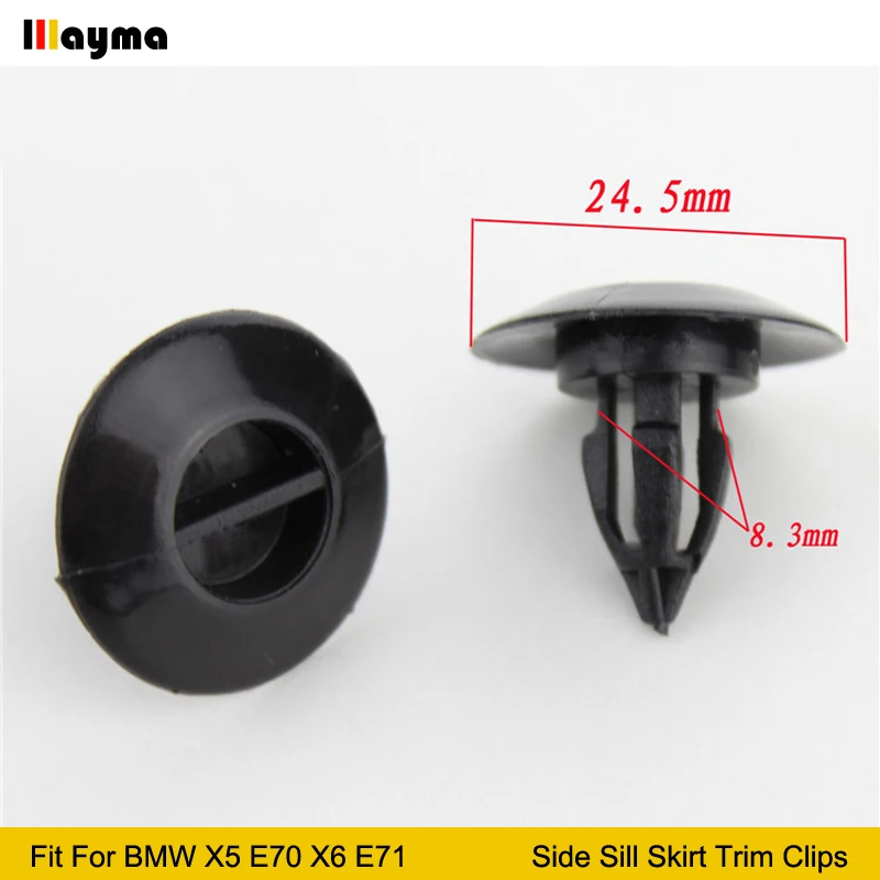 

20pcs High quality Plastics Auto car clip For BMW X5 E70 X6 E71 Side Sill Skirt Trim Clips