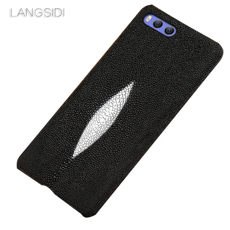 

wangcangli brand mobile phone case Pearl fish half a pack phone holster For Xiaomi Note3 phone case handmade custom processing