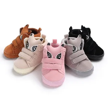

Cute Animal Print Girls Boys Shoes First Walkers Winter Warm Baby Novelty High-Top Casual Sneaker Baby Booties