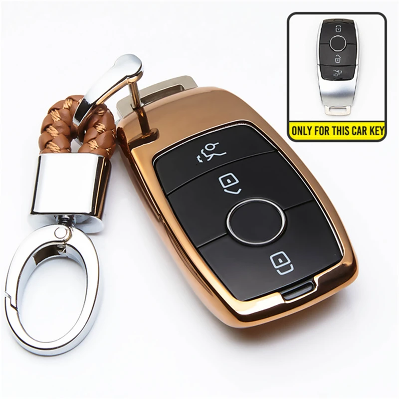 TPU Car Keychain Cover For Mercedes Benz A C S E Class W213 Serials E300 E200 E220 Maybach S320L S450 S350 E260 E320 E200L E300L |