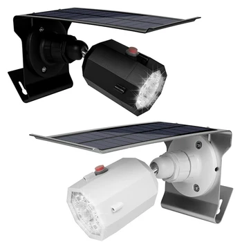 

Solar Power LED Waterproof Solar Power Simulation Camera Surveillance Sensor Road Light Fake Camera Flash 10 LED Light