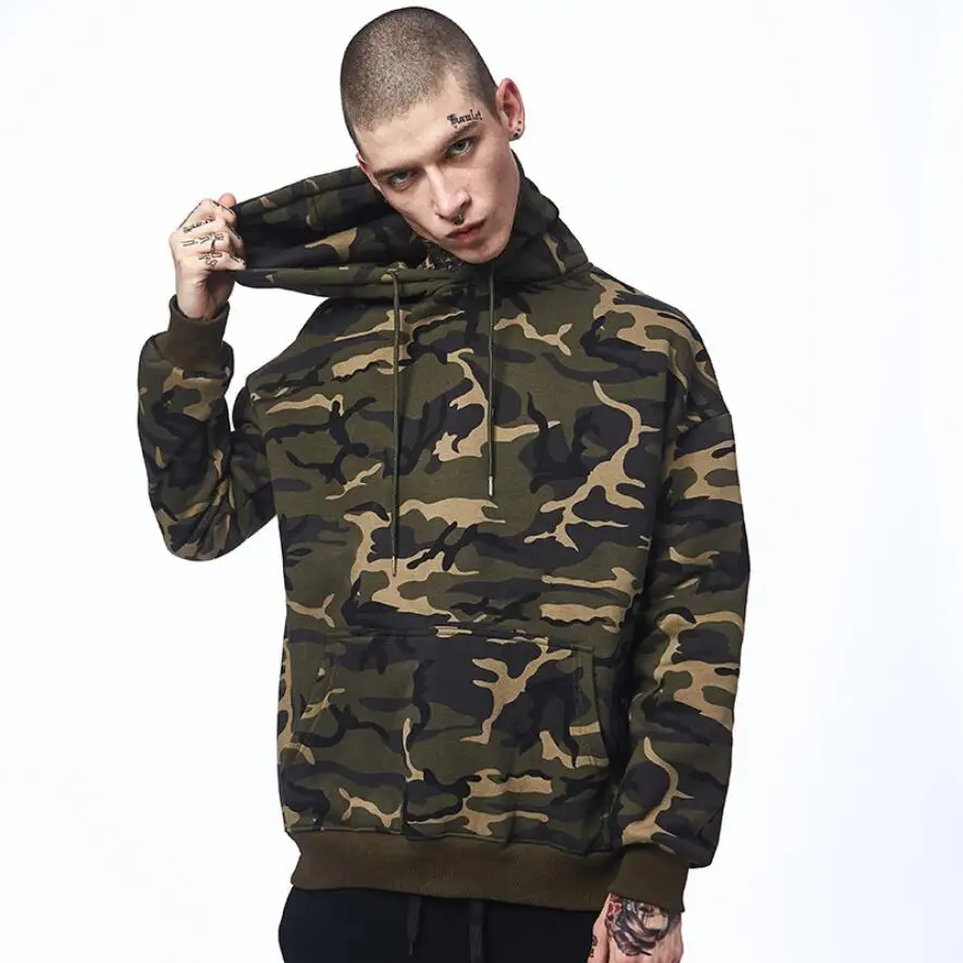 الرجال التمويه hyweacvar سحب الإفراط هوديي البلوز الرجال التمويه hyweacvar سحب الإفراط هوديي البلوز