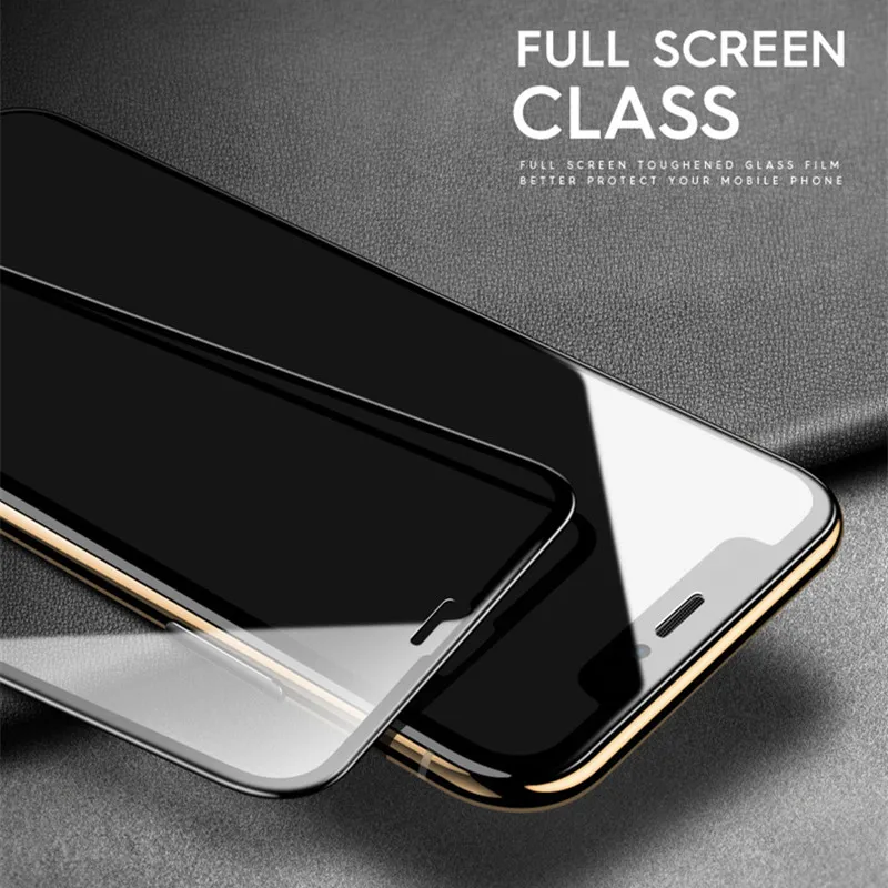 100 шт 20D полное покрытие Защитное стекло для iPhone 7 8 6 6 S Plus X XR XS Max полный клей Закаленное стекло Защитная пленка для экрана