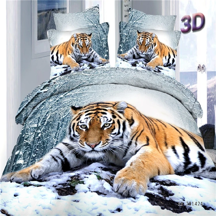 kids comforters sets duvet cover tiger Dolphin black & white animal
