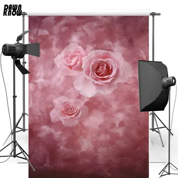 

DAWNKNOW Flower Vinyl Photography Background Backdrops Floral New Fabric Polyester backgrounds For Wedding Photo Studio F1524