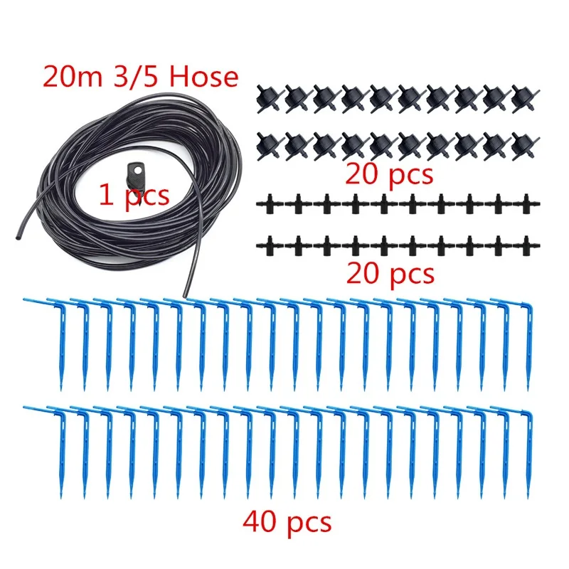 Садовый точечный полив со стрелкой комплект для капельницы+ 1 шт. 3 мм перфоратор 2L/4L/8L Набор для полива капельницы 10 комплектов, 20 комплектов - Цвет: Kit 18213