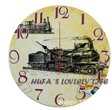 reloj de pared European Style Vintage Creative Forest Owl Round Wood Wall Clock Quartz Bracket Kitchen Clocks Decoration Decor