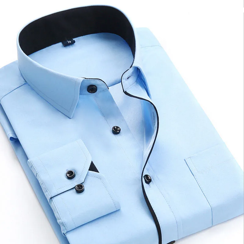Новая мужская Роскошная французская запонка, формальная деловая тонкая стильная рубашка, топ на пуговицах, деловая работа, нарядное платье