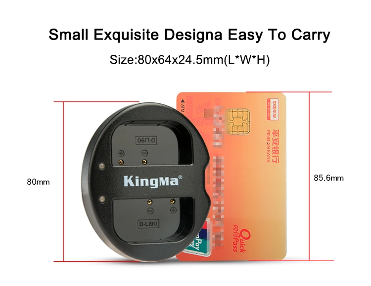 KingMa D-LI90 DLI90 D LI90 Батарея(2 шт) и зарядное устройство с двумя usb-портами для PENTAX K-7 K-7D K-5 K-5 II 645D K01 K-3 K-3 II 645Z L15