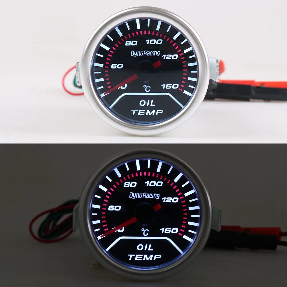 Dynoracing масла датчик температуры "(52 мм) дым Лен 40-150 C степень указатель масла датчик температуры автомобиля метр с датчиком BX101229