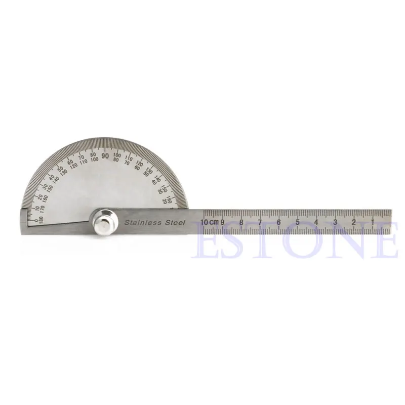 Stainless Steel Round Head Rotary Protractor Angle Finder Rule Measure Tool Kitin Hand Tool