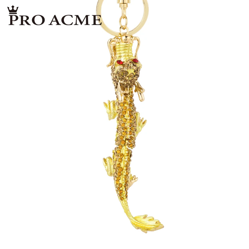 

Pro Acme Exquisite China Dragon Animal Key Chain Key Ring for Women Charm Handbag Pendant Mens Car Keychains Accessories PWK0850