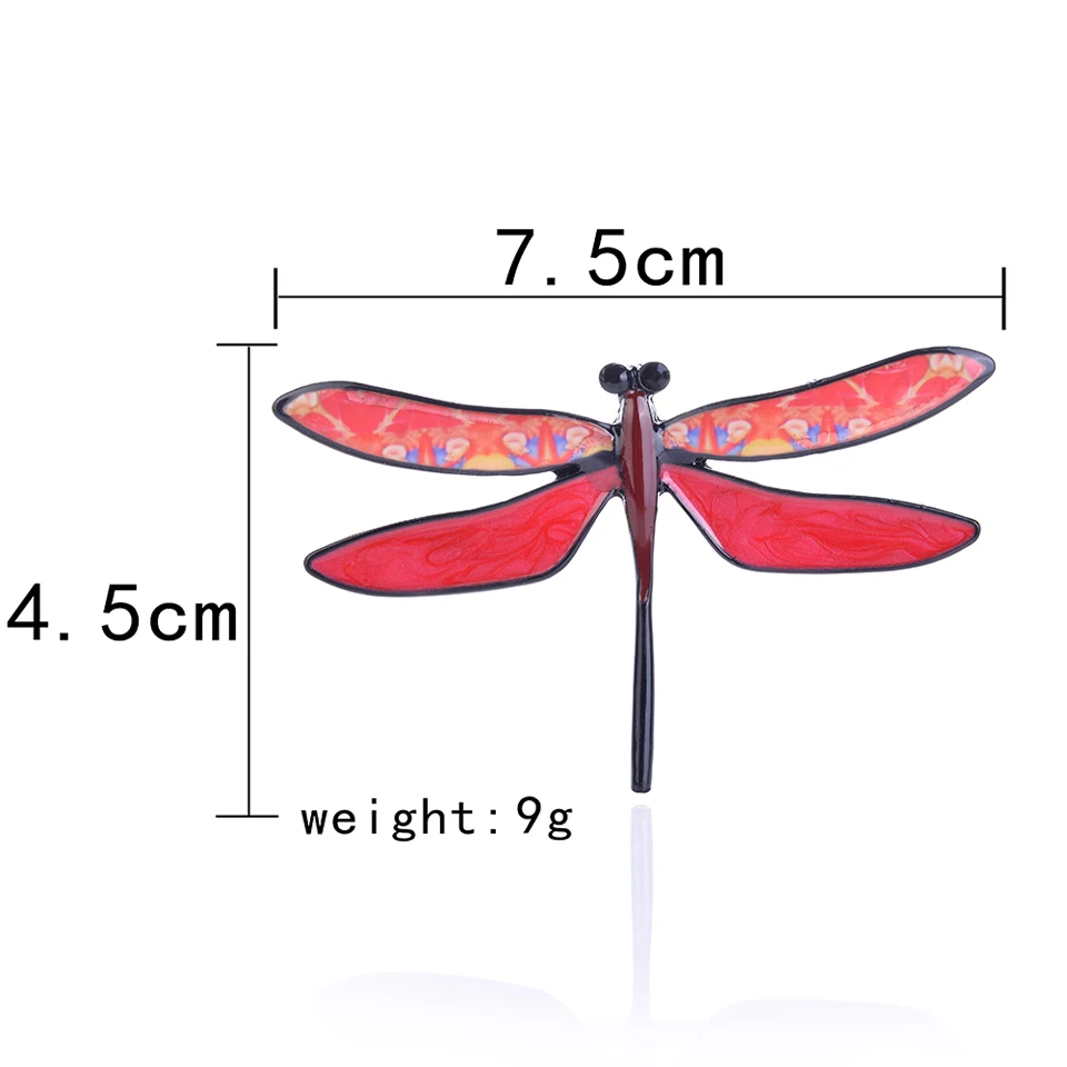 Эмалированная брошь в виде стрекозы, милая Женская булавка, очаровательные изысканные металлические броши в виде животных, булавки, новые модные ювелирные изделия, женские аксессуары