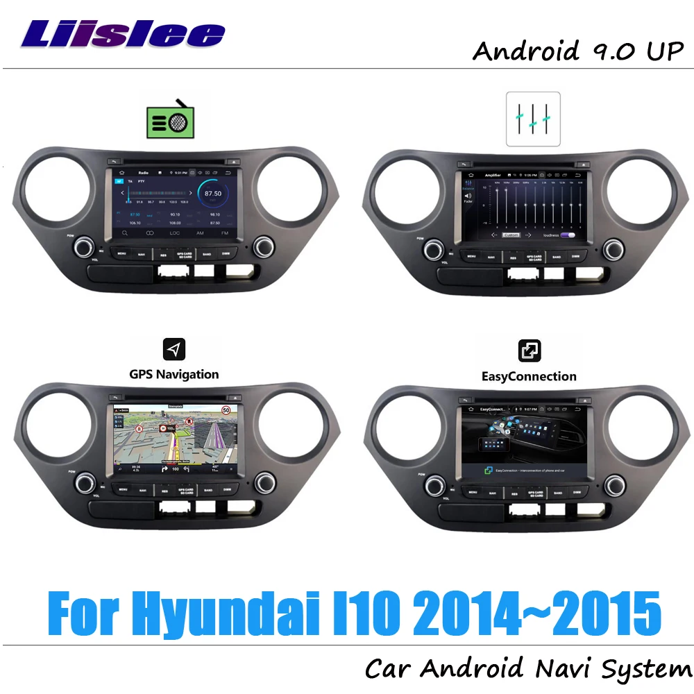 Discount Liislee Android 9 4+32G For Hyundai I10 2014~2015 Stereo Car Radio Video Carplay GPS Navi Map Navigation System Multimedia 12 Discount Liislee Android 9 4+32G For Hyundai I10 2014~2015 Stereo Car Radio Video Carplay GPS Navi Map Navigation System Multimedia 12