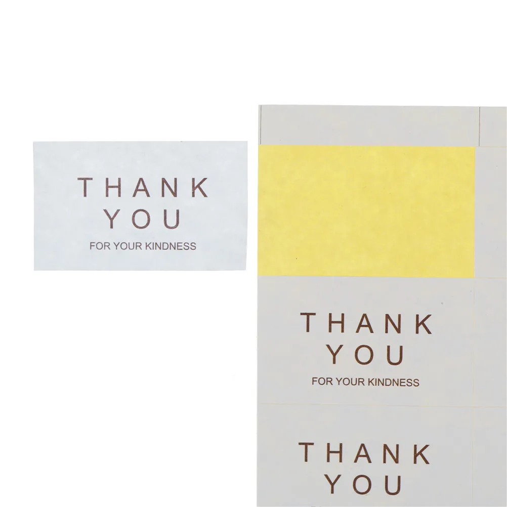 

80Pcs/Lot 4cm*2.5cm Thank you for your kindness Hand made Cake Sealing Label Kraft Sticker Baking DIY Gift Stickers