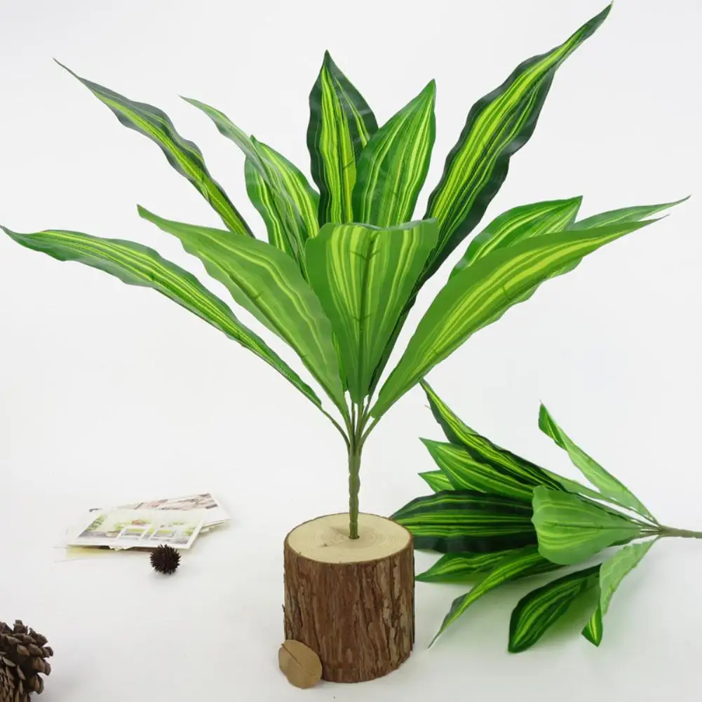 

1Bouquet 12 Heads Artificial Plant Sago Cycas Leaves Home Bonsai Decoration Tropical simulation plant Fashion