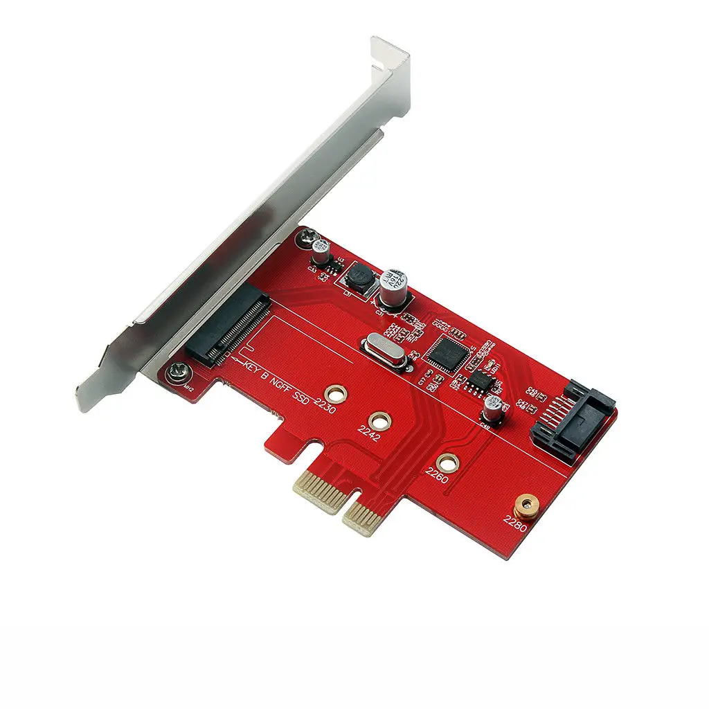 M.2 Pci-E Ssd для Pci-E 3,0X1 и M.2 Sata Ssd для Sata Iii адаптер карты