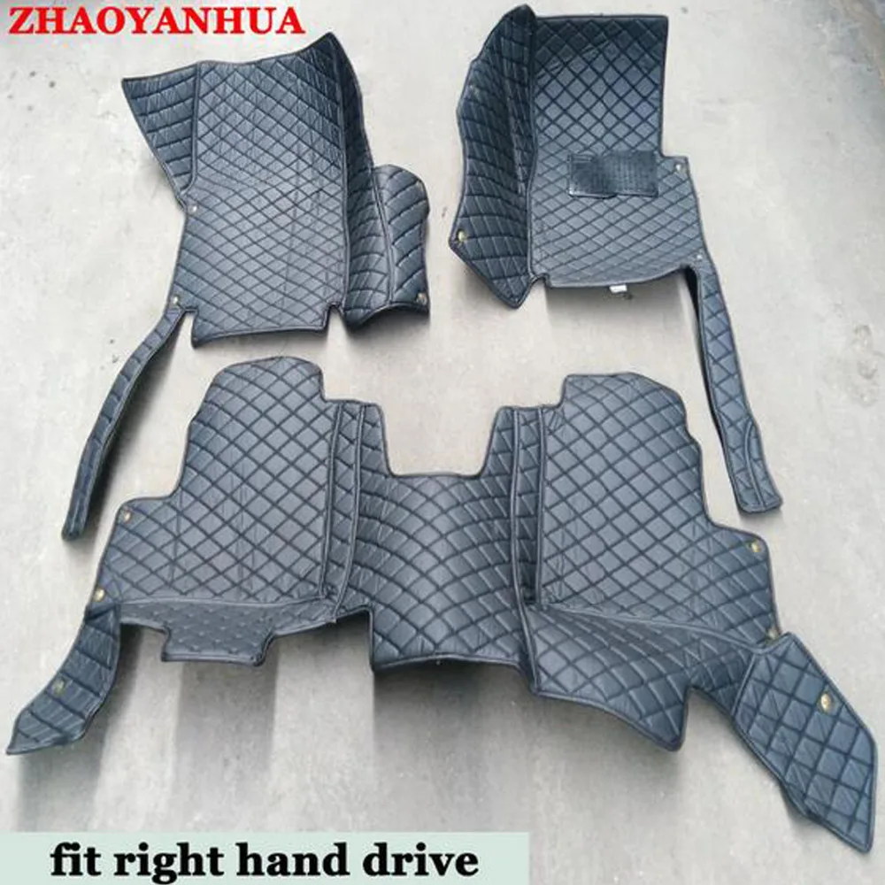 

ZHAOYANHUA Car floor mats for Toyota Land Cruiser 200 Prado 150 120 Rav4 Corolla Avalon Highlander Camry car styling liners