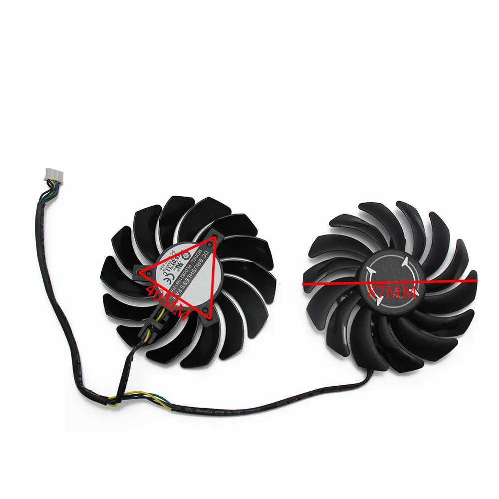 2 шт./лот PLD09210B12HH 4Pin RX580 вентилятор для майнинга MSI RX 470 480 570 580 ARMOR видеокарта