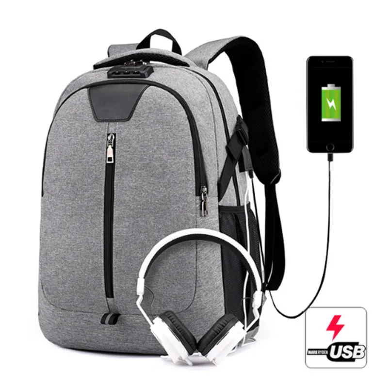 

Backpack Men New Style Anti-Theft Students USB Men's Sports Shoulder Bag Male Laptop Netbook Computer Bags