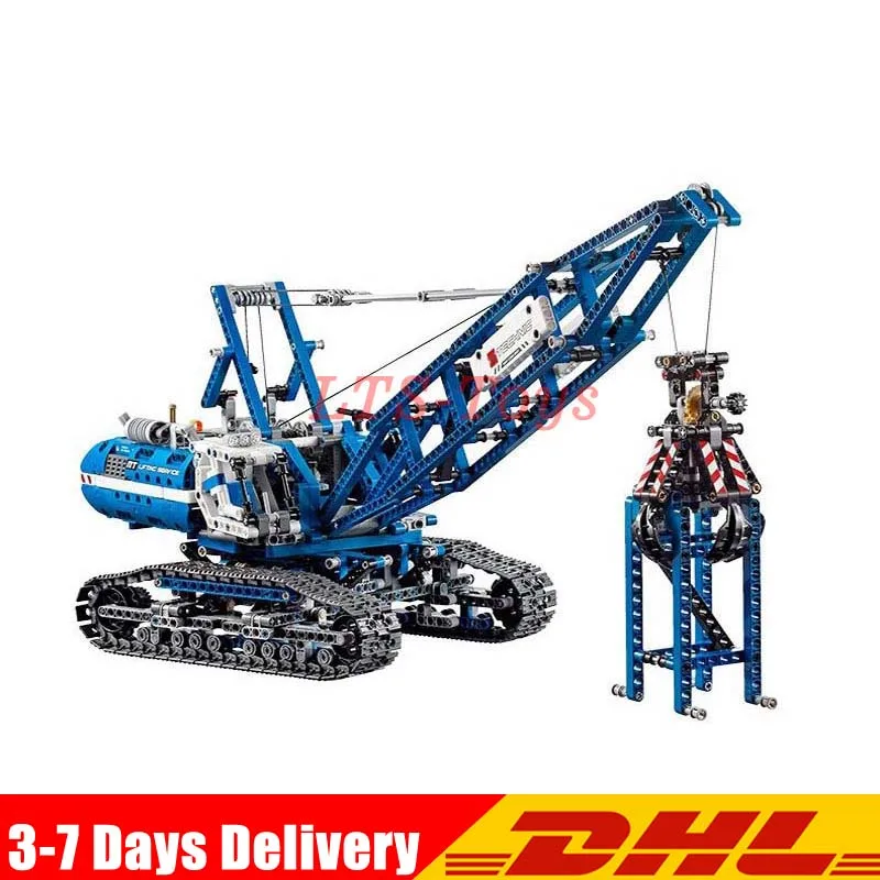 

DHL Lepin Technic Motor 20010 1401Pcs Crawler Crane Model Building Kits Blocks Bricks Toys copmatible Legoings 42042