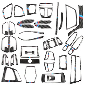 

For Bmw F30 F34 3 Series 320 Carbon Fiber Interior Car Styling Accessories Are Carbon Fiber Central Control Decorative Strips