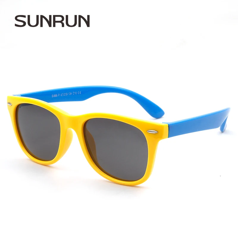 SUNRUN Детские поляризованные солнцезащитные очки TR90 для маленьких детей