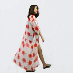 Кимоно кардиган для женщин s Топы и блузки в японском стиле уличная Женская топы лето 2019 длинная рубашка Женская AA001