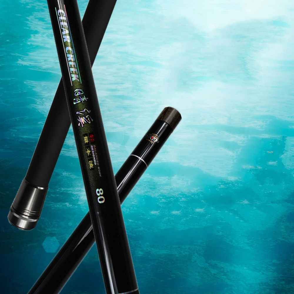 Black sticks Fishing rod Carbon Ultra light Superhard fishing rods big