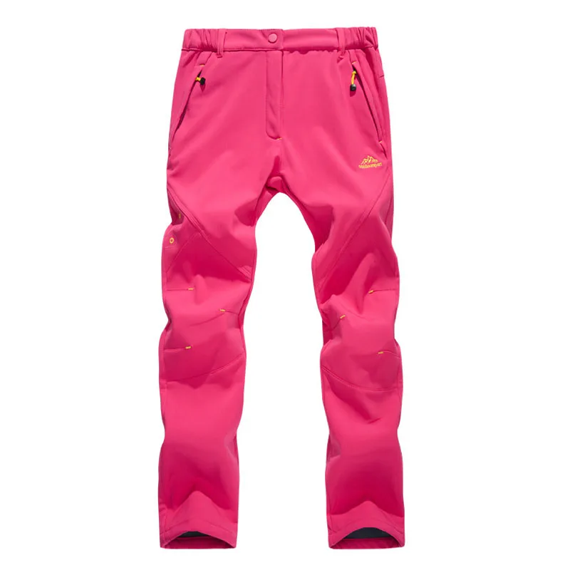 JACKSANQI invierno de las mujeres térmica caliente deportes al aire libre senderismo Camping Trekking esquí grueso pantalones impermeables a prueba de viento RA045