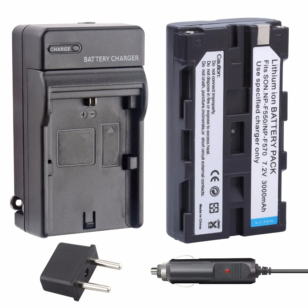 PROBTY 1 шт. NP F550 F570 батарея + зарядное устройство для Sony DCR TRV620K VX2000 VX2100 MVC FD75 FD81|f570